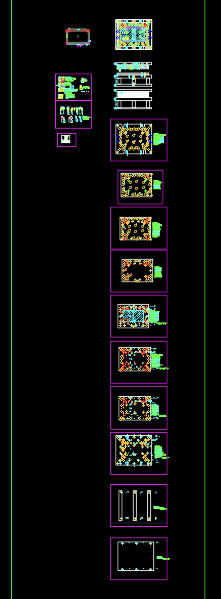 车机电脑外壳冲压切角模具设计图